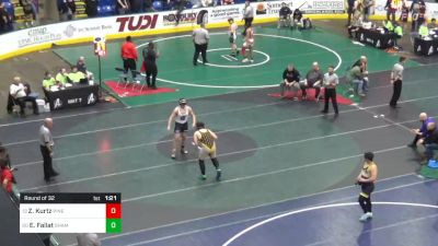 212 lbs Round Of 32 - Zachary Kurtz, Pine Grove vs Evan Fallat, Shamokin