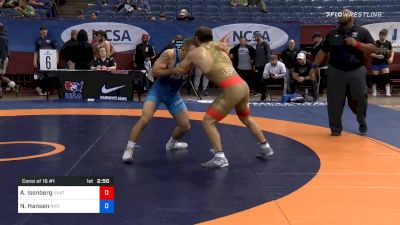 65 kg Consolation - Aldon Isenberg, Unattached vs Nate Hansen, National Wrestling Advancement Association