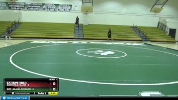 125 lbs Finals (2 Team) - Eathon Rider, Bakersfield College vs Adrian Curiel, East Los Angeles College