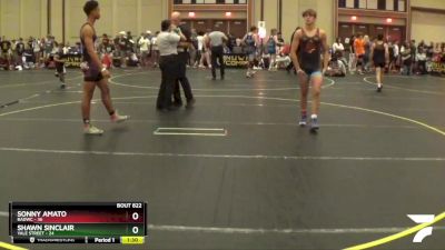 145 lbs Champ. Round 2 - Sonny Amato, BADWC vs Shawn Sinclair, Yale Street