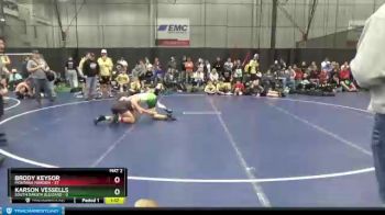 110 lbs Round 2 (6 Team) - Brody Keysor, Montana Maroon vs Karson Vessells, South Dakota Blizzard