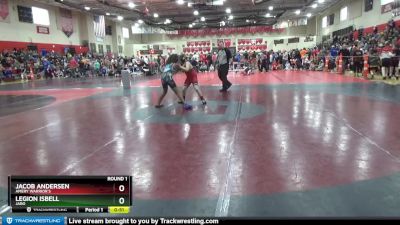 115 lbs Round 1 - Jacob Andersen, Amery Warrior`s vs Legion Isbell, JARO