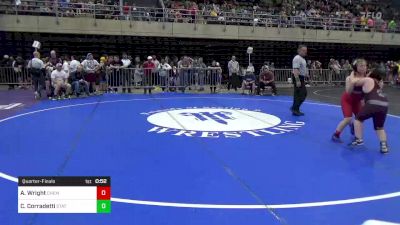 105 lbs Quarterfinal - Amelia Wright, Chemung, NY vs Cameron Corradetti, State College, PA