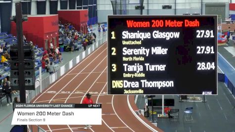 Women's 200m, Finals 10