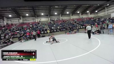 110 lbs 1st Place Match - Riker Ohearon, Champions Wrestling Club vs Joseph Whitford, Jr., West Valley Yakima Wrestling Club