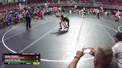 85 lbs Champ. Round 2 - Preston Miller, Nebraska Elite Wrestling Club vs Truin Meneely, Iron Hawk Wrestling Academy