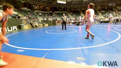 96 lbs Quarterfinal - Wade Cottman, Smith Wrestling Academy vs Trevor McGee, Vinita Kids Wrestling