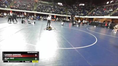 59 lbs Quarterfinal - Camden Simmons, McDominate Training Center vs Boaz Diaz, Iowa