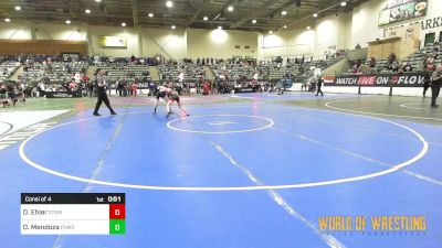 100 lbs Consi Of 4 - Devin Rocco Ehler, Storm Elite vs Dominic Mendoza, Pomona Elite