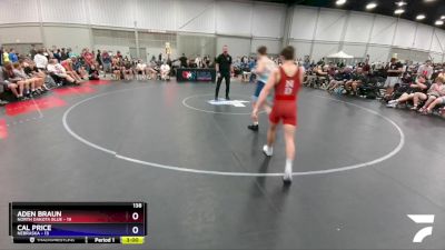 138 lbs Round 4 (6 Team) - Aden Braun, North Dakota Blue vs Cal Price, Nebraska