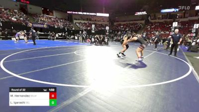 145 lbs Round Of 32 - Marina Hernandez, Selma vs Leilani Igarashi, Del Oro