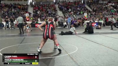 150 lbs Champ. Round 1 - Marlee Thornburg, Southwest Timberwolves Wrestling Club vs Cambri Theel, Wamego