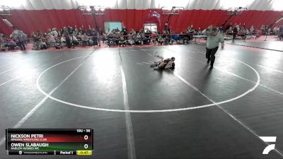 56 lbs Quarterfinal - Owen Slabaugh, Harlem Huskies WC vs Nickson Petri, Ringers Wrestling Club