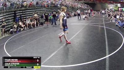 117 lbs Round 4 (6 Team) - Colin Strayer, Indiana Gold vs Tyler Meyer, Kansas Copperheads