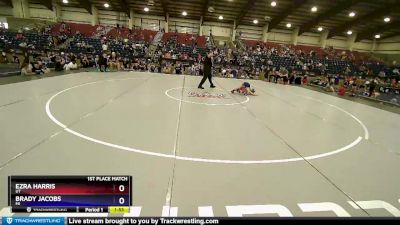 56 lbs 1st Place Match - Ezra Harris, UT vs Brady Jacobs, MI