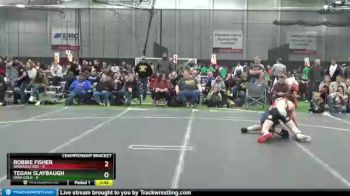 120 lbs Cross Bracket (8 Team) - Tegan Slaybaugh, Iowa Gold vs Robbie Fisher, Nebraska Red