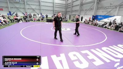 126 lbs Round 2 - Maximus Riggins, Iowa vs Austin Ellis, Team Utah