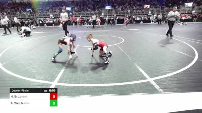 55 lbs Quarterfinal - Hudson Broz, Nebraska Boyz vs Adam Welch, Rogue Warrior Wrestling