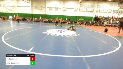 131 lbs Round Of 64 - Hank Bosse, Bayport-bluepoint vs Nate Racz, Minisink Valley