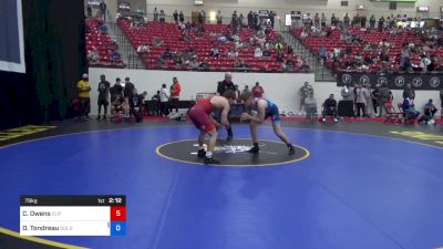 79 kg Rnd Of 64 - Connor Owens, Cliff Keen Wrestling Club vs Dylan Tondreau, Gold Rush Wrestling