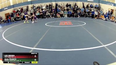 54 lbs Placement - Leo Riesen, East Noble TUF vs Eian Franco, Hobart Wrestling Club