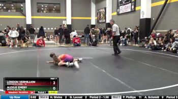 82 lbs Round 2 (4 Team) - London Vermillion, FEWTeamIA Coral vs Alexus Emery, Braided Brutes