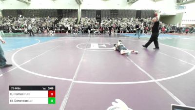 78-M lbs Round Of 32 - Brandon Flamini, Pursuit Wrestling Club vs Matthew Genovese, 5 Star