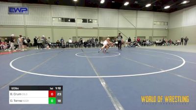 120 lbs Rr Rnd 1 - Braydden Crum, Northern Colorado 14U vs Diego Torrez, Aggression Legionaries 14u