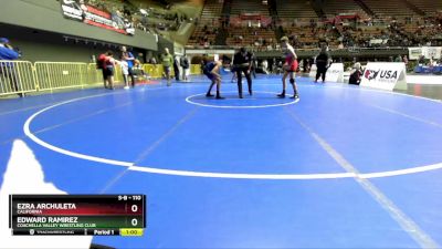 110 lbs Cons. Round 2 - Ezra Archuleta, California vs Edward Ramirez, Coachella Valley Wrestling Club