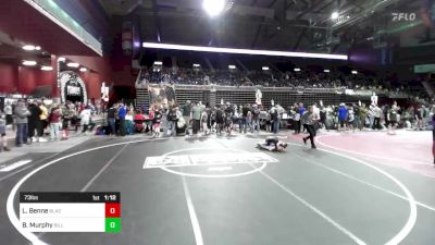 73 lbs Quarterfinal - Liam Benne, Black Hills Wr Ac vs Beaudin Murphy, Billings WC