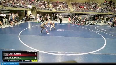 93 lbs Quarterfinal - Fletcher Rollins, Emery vs Jaxten Bowler, Champions Wrestling Club