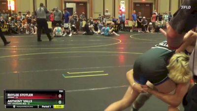 110 lbs Finals (8 Team) - Rhylee Stotler, SVRWC vs Anthony Valls, Mat Assassins Red