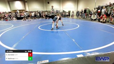 43-45 lbs Rr Rnd 3 - Collin Gandee, North DeSoto Wrestling Academy vs Paris Wellman, Poteau Youth Wrestling Academy