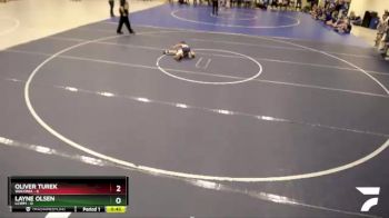 50 lbs Quarterfinals (8 Team) - Layne Olsen, LCWM vs Oliver Turek, Waconia
