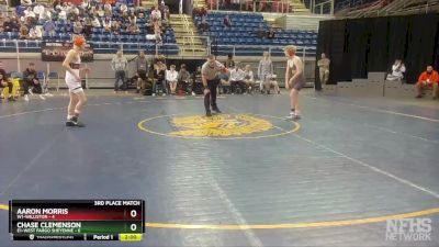 106 lbs Placement Matches (8 Team) - Chase Clemenson, E1-West Fargo Sheyenne vs Aaron Morris, W1-Williston