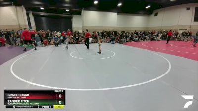 33-41 lbs Round 1 - Grace Cogar, Spartan Mat Club vs Zander Fitch, Boneyard Wrestling Academy