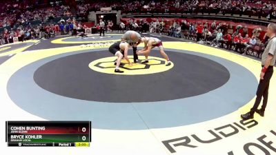 D2-165 lbs Quarterfinal - Bryce Kohler, Graham Local vs Cohen Bunting, John Glenn