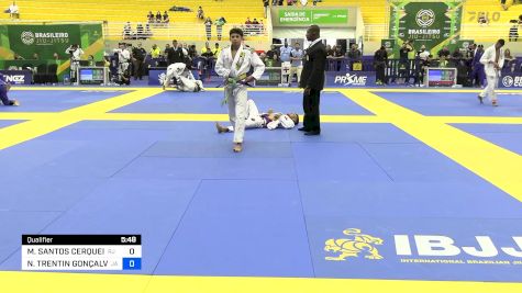 MATEUS SANTOS CERQUEIRA vs NATHAN TRENTIN GONÇALVES CUNHA 2024 Brasileiro Jiu-Jitsu IBJJF