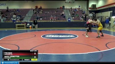 220 lbs Quarterfinal - Tye Bias, Hardaway Hs vs Nate Ledbetter, Buckhorn