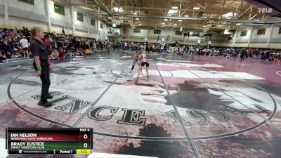 80 lbs Champ. Round 2 - Ian Nelson, Beresford Youth Wrestling vs Brady Eustice, Sidney Wrestling Club