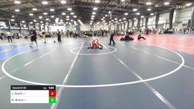 120 lbs Round Of 32 - Jaxson Scott, KS vs Nathan Braun, NJ