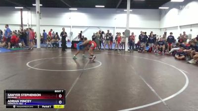 97 lbs Semis & 1st Wrestleback (8 Team) - Sawyer Stephenson, Michigan vs Adrian Mincey, Minnesota Red