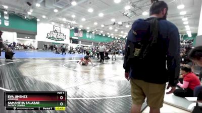 111 lbs Cons. Round 3 - Eva Jimenez, Lawndale vs Samantha Salazar, Pacifica Oxnard