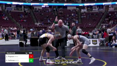 121 lbs Round Of 32 - Jared Popson, Brookville vs Cooper Feltman, Notre Dame GP