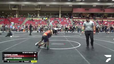 80 lbs Semifinal - DeAndra Edwards, RSA vs Dominic Stark, Ark City Takedown Wrestling Cl