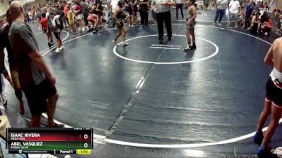 90 lbs Quarterfinal - Isaac Rivera, Wolf Den vs Abel Vasquez, Poway Elite