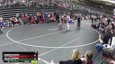 120 lbs Round 3 (6 Team) - Rylan Custard, Nebraska Blue vs Madisyn Racine, North Dakota 1