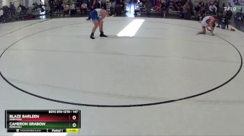 147 lbs Cons. Round 2 - Cameron Grabow, Nebraska vs Blaze Barleen, Nebraska