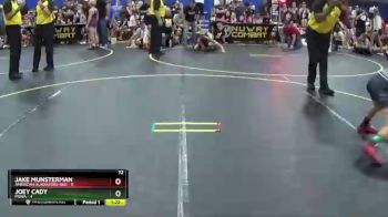72 lbs Semis & 1st Wrestleback (8 Team) - Joey Cady, POWA vs Jake Munsterman, American Gladiators-Red