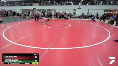 131 lbs Cons. Round 5 - Carter Baker, Caliber Wrestling Academy vs Levi Burkett, Ground Up USA